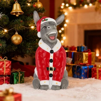 Christmas Donkey 20cm Blow Mold LED 2026 Home Depot Home Accents New In Hand