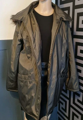 Plus Collection Dark Green Size 16 PVC Coated Long Coat With Hood Waterproof... - Image 1 of 4