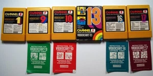 Fairchild Channel F Videocart Game Lot of 6 ~ 1, 9, 10, 13, 16 & 17 Plus More! - Picture 1 of 6