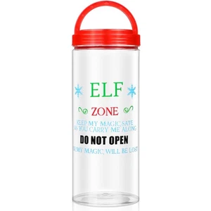 Estuche de transporte de plástico para elfos de Navidad de 9,8 pulgadas contenedor de plástico para elfos... - Imagen 1 de 6