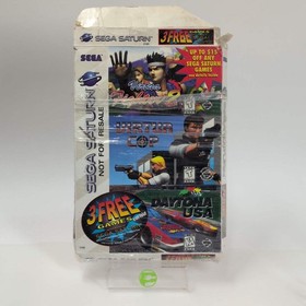 3 Game Bundle (Sega Saturn, 1996) (Virtua Fighter 2, Virtua Cop And Daytona USA)