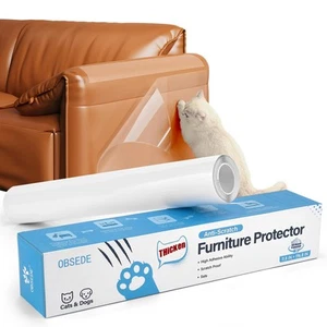 Cat Scratch Furniture Protector from Claws, Couch Corner Plastic Cover Adhesi... - Picture 1 of 3