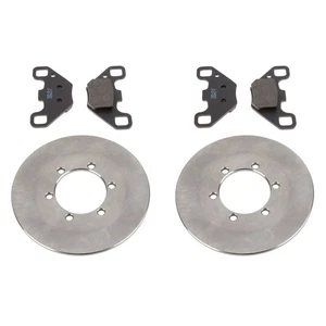 Front Brake Rotors & Semi-Metallic Pads for Polaris RZR 170 fits 2009-2016 - Picture 1 of 1