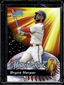 2025 Bowman Chrome Bryce Harper Meteoric Rise #MR-14 Philadelphia Phillies - Picture 1 of 2