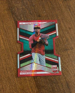 Victor Hurtado 2023 Elite Prime Numbers A Red Troquelado #92 Nacionales/200 - Imagen 1 de 2