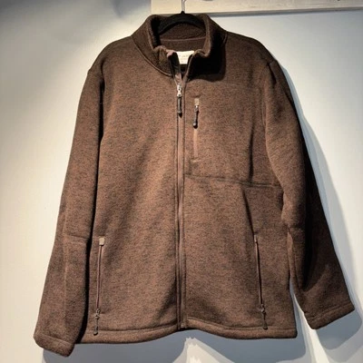 CODY JAMES Revolve 抓绒全拉链棕色 XL 码牛仔西部坚固户外 — 第 1/4 张图片