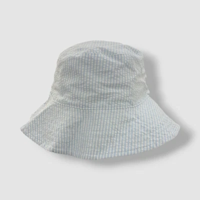 Sombrero cubo First Impressions niño bebé azul rayas 4T Foto 1 de 4