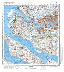 Russian Soviet Military Topographic Maps - ROTTERDAM,1:100k,  ed.1978, REPRINT - Picture 1 of 4