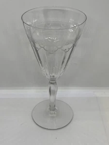 Vaso de vino óptico Fostoria Richmond de 7,5"" vintage tallo antiguo 5082 grabado con aguja 74 - Imagen 1 de 6