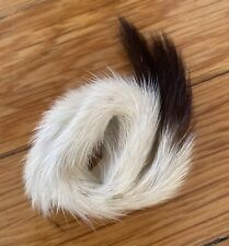 Hat Brim Clip Accessory Double Ermine Tail/Fur Millinery Supply Mens or Womens