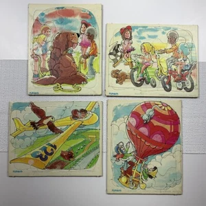 Lot of 4 Vintage Playskool Frametray PreSchool Puzzles - Picture 1 of 10