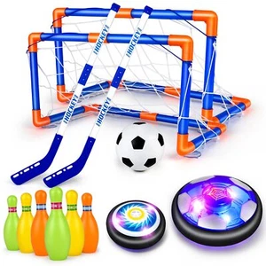 Hover Soccer Ball for Kids, 4-In-1 Air Floating Soccer Toy Set Rechargeable - Picture 1 of 9