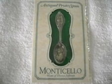 MONTICELLO HOME OF THOMAS JEFFERSON ANTIQUED PEWTER SPOON NEW 