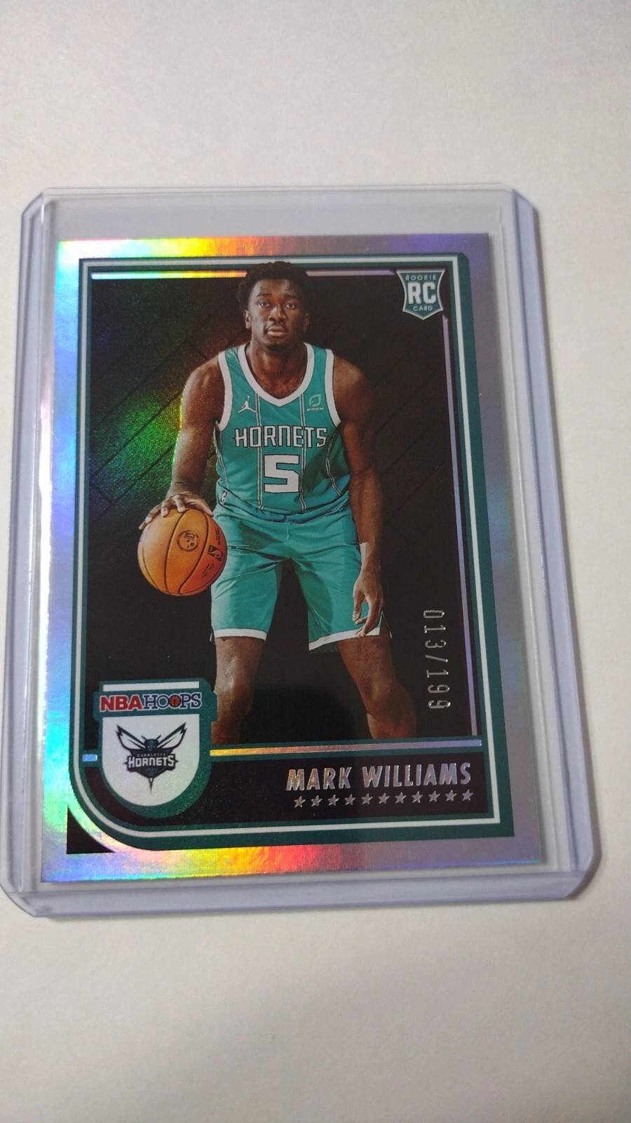 2022-23 NBA Hoops MARK WILLIAMS #245 Rookie RC Silver /199 Charlotte Hornets