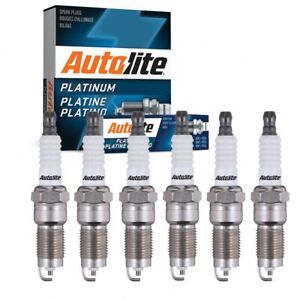 6 pc Autolite Platinum Spark Plugs for 1998-2008 Ford F-150 4.2L V6 Ignition wr