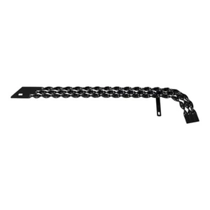 Protector de cadena de bicicleta NEGRO TRIPLE PLANO TORCIDO para bicicletas Lowrider Cruiser de 26 - Imagen 1 de 1