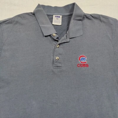 RARO De Colección Años 90 Coleccionable Bordado Polo Chicago Cubs Camisa XL Extra Grande Foto 1 de 4