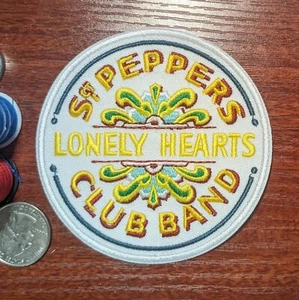 Sgt. Pepper's Lonely Hearts Club Band The Beatles Patch Embroidered Iron On 3.5" - Picture 1 of 3