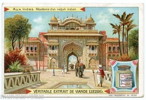 CHROM. LIEBIG. AUX INDES .INDIA . Residenz eines indischen Radja .S 853 .1906 - Bild 1 von 2