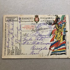 C) Franchigia posta militare 64° Fanteria 1918 Brigata Cagliari per Bari