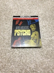 ALFRED HITCHCOCK'S PSYCHO 4K ULTRA HD + BLU-RAY NEW LIMITED EDITION STEELBOOK - Imagen 1 de 2