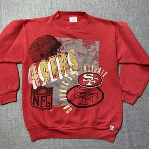 Vintage San Francisco 49ers Sweatshirt Crewneck Herren Small 90s NFL Logo 7 rot - Bild 1 von 8