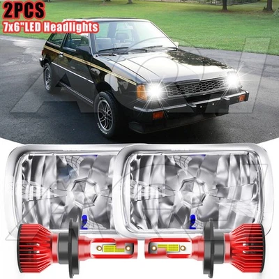 Kit de bombillas selladas de faros LED 7x6" 5X7" pulgadas para Plymouth Colt 1983-1991 Foto 1 de 4