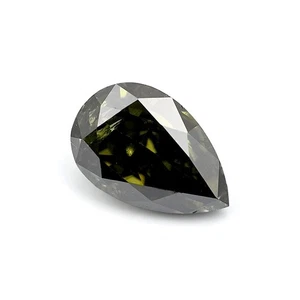 0.31 Ct Natural Fancy Dark Color Brown Diamond Pear GIA Certified Jewelry Rare - Picture 1 of 7