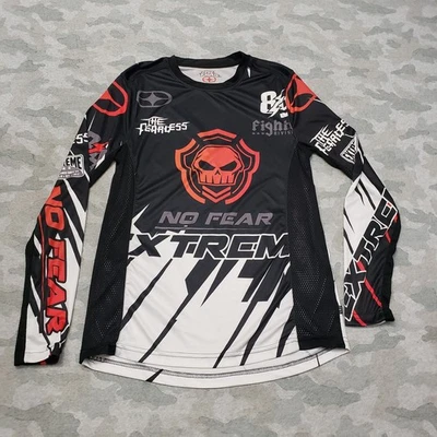 Camisa No Fear Para Hombre Pequeña Negra Manga Larga Calavera Foto 1 de 4