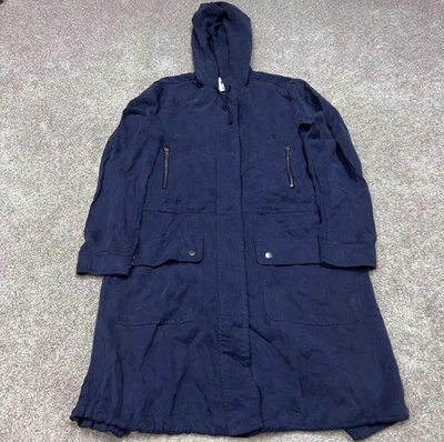 Chaqueta BB Dakota con capucha para mujer azul cremallera completa manga larga talla pequeña Foto 1 de 4