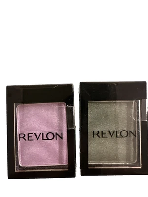 2 Pack Revlon Makeup Eye Shadow Lilac & Khaki Small Travel SZ - Image 1 of 3
