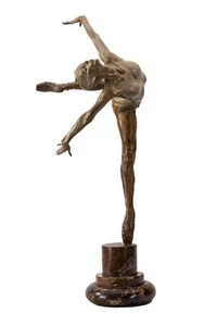Richard MacDonlad Flight in Attitude 2001 Signed Bronze Sculpture with Original - Picture 1 of 9