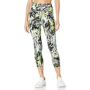 Calvin Klein Blue & Green Multi-Color Floral Print Crop Leggings w/ Pockets, NWT - Picture 1 of 1