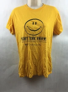 Women's Yellow Campus One Fight the Frown BYUI Spirit of Ricks Shirt Size Small - Picture 1 of 6