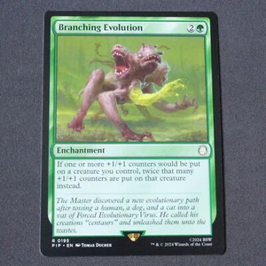Branching Evolution 195 Magic The Gathering Fallout (PIP) raro casi nuevo - Imagen 1 de 2