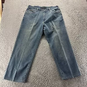 Vintage Calvin Klein Jeans Mens 36x30 Blue Medium Wash Straight Leg Baggy Fit - Picture 1 of 9