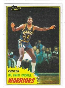 1981-82 TOPPS JOE BARRY CARROLL BASE SET #71 (WEST) WARRIORS VG-EX - Picture 1 of 2