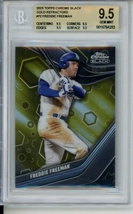 2023 Topps Black Freddie Freeman Gold #73 /50 BGS 9.5 - Picture 1 of 2