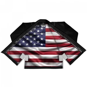 Brazilian Jiu Jitsu Gi - Inner Sublimation of USA Flag - Picture 1 of 11