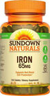 Sundown Naturals IRON 65 mg 120 Tablets