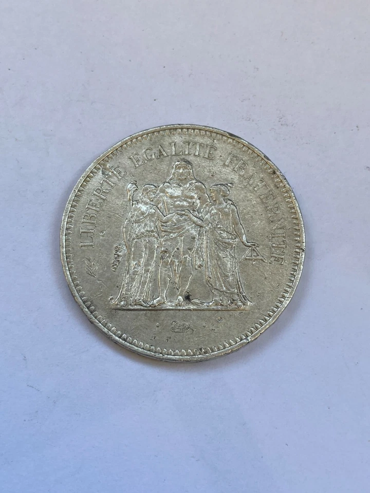 法国共和国 1977 年 50 法国银币 zale 顶级 rr 系列  — 第 1/2 张图片