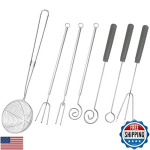 7Pcs Chocolate Dipping Tool Set, Candy Making Spoons Fork, 1 Slotted Spoon an - Picture 1 of 5