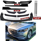For Hyundai Genesis Front Rear Bumper Lip Spoiler Splitter Body Kit Side Skirt