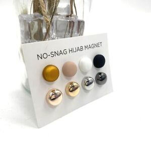 Non-slip Magnets Brooch Round Safety Pins Gift Headscarf Magnetic Buckle  Women