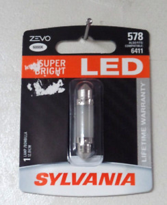 Sylvania ZEVO - Two 1 Packs - 578LED LED Bulb Courtesy Dome Map Trunk Cargo hk