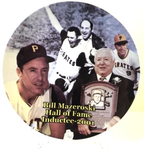 Bill Mazeroski Pittsburgh Pirates Collectible Plate PNC Park SGA  - Picture 1 of 3