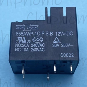 1PC SONG CHUAN 855AWP-1C-F-S-B 12VDC 20A 240V Power Relay 5Pins - Picture 1 of 4
