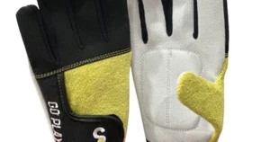 KOTC Pro Elite S/23 Wallball | Handballhandschuhe schwarz & gelb gepolsterte Handflächen - Bild 1 von 2