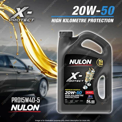 Nulon X-Protect 20W-50 High KM Protection Eng Oil 5L PRO20W50-5 Ref PM20W50-5 - image 1 of 2