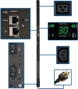 PDU Monitored 208/240V 30A 36 C13; 6 C19 Outlets L6-30P LX Interface 10 Ft Cord - Picture 1 of 1